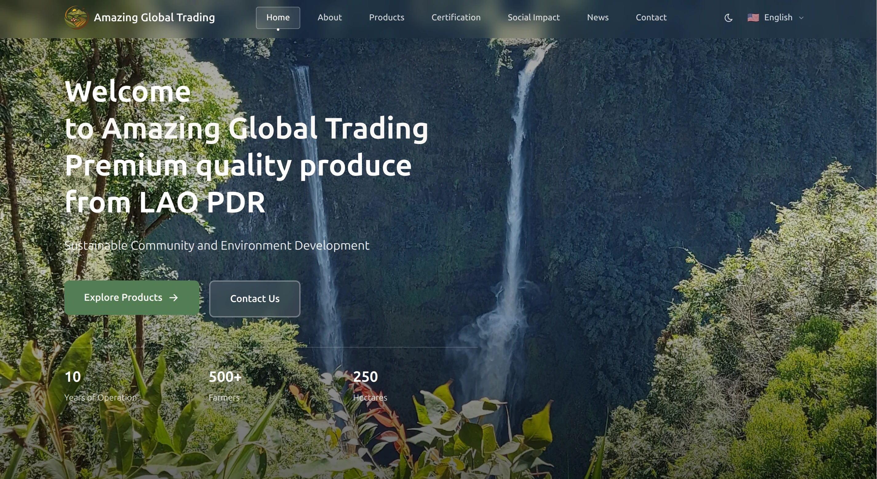 ເວັບ Amazing Global Trading & ລະບົບຄຸ້ມຄອງເນື້ອຫາ